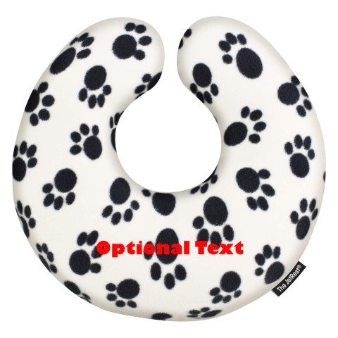- 30cm - Paws Print Fleece Fabric (Personalised with Text)