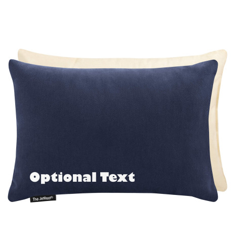 (30cm x 20cm) and Removable Cover - Navy Blue Cotton Fabric (Personalised with Text)