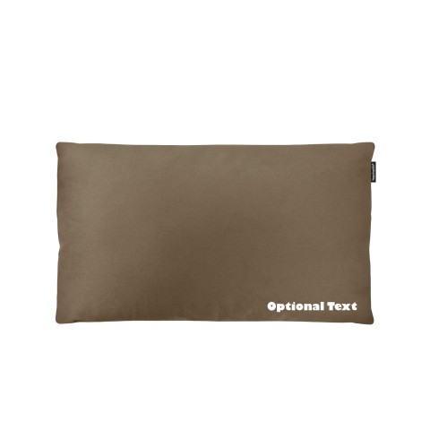 - 70cm x 40cm (Deep Filling) and Removable Cover - Mole Brown Luxury Cotton Fabric (Personalised with Text)