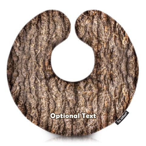 (30cm) with Bark Theme Mock Suede Polyester Fabric (Personalised with Text)