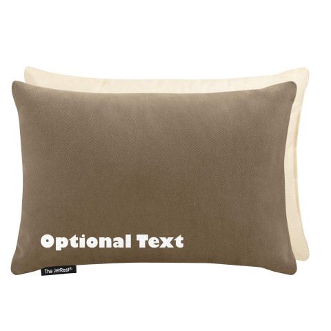 (30cm x 20cm) and Removable Cover - Mole Brown Luxury Cotton Fabric (Personalised with Text)