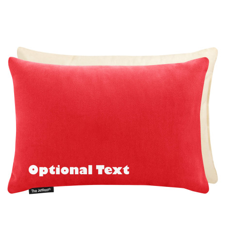 (30cm x 20cm) and Removable Cover - Red Cotton Fabric (Personalised with Text)