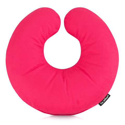 (30cm) with No Design or Style (Character / Icon) - Fuchsia Pink Mock Suede Polyester Fabric (Personalised with Text)