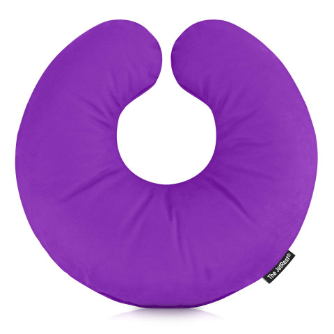 (30cm) with No Design or Style (Character / Icon) - Purple Mock Suede Polyester Fabric (Personalised with Text)