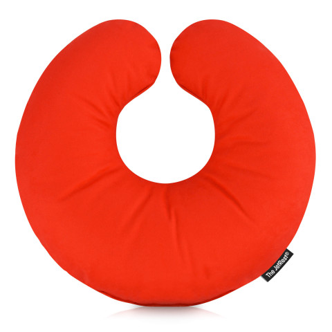 (30cm) with No Design or Style (Character / Icon) - Red Mock Suede Polyester Fabric (Personalised with Text)