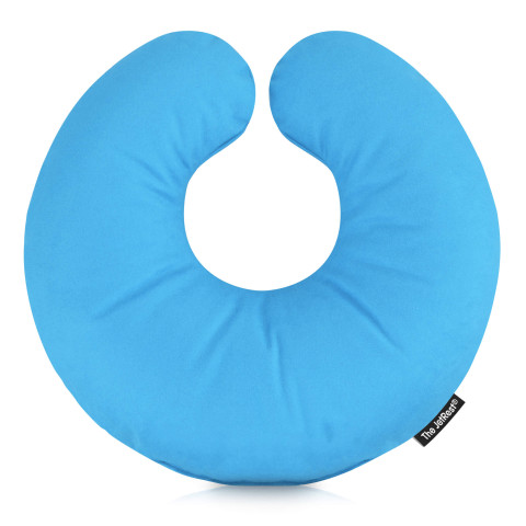 (30cm) with No Design or Style (Character / Icon) - Sky Blue Mock Suede Polyester Fabric (Personalised with Text)