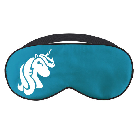 - Peacock Blue with Unicorn Print