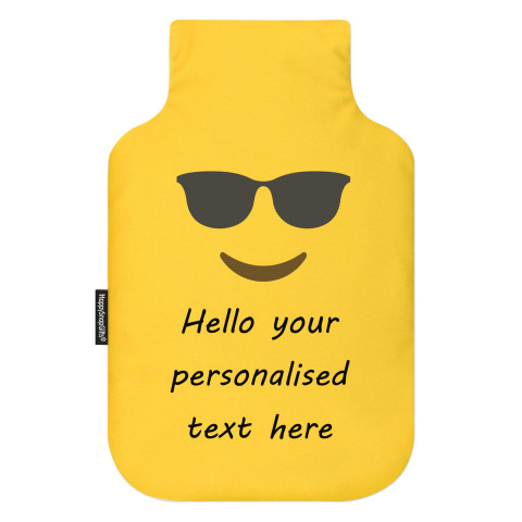 Standard (2 Litre) Size - Sunglasses Mock Suede Polyester Fabric (Personalised with Text)