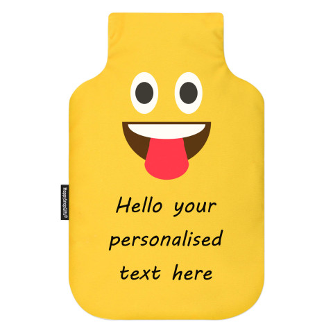 Standard (2 Litre) Size - Tongue Out Mock Suede Polyester Fabric (Personalised with Text)