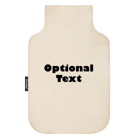Standard (2 Litre) Size - Natural - Organic Cotton (Personalised with Text)