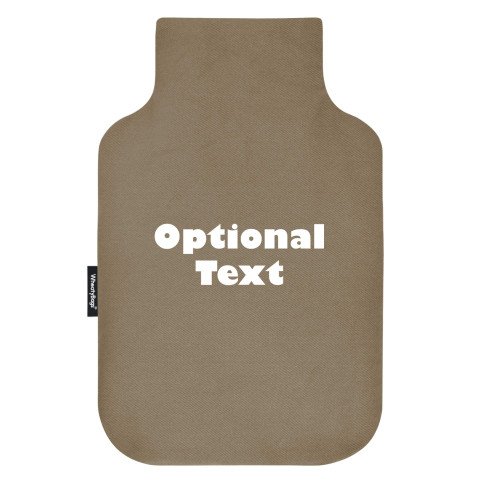 Standard (2 Litre) Size - Mole Brown Luxury Cotton Fabric (Personalised with Text)