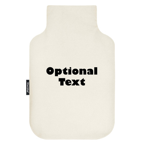 Standard (2 Litre) Size - Natural Cotton Fabric (Personalised with Text)