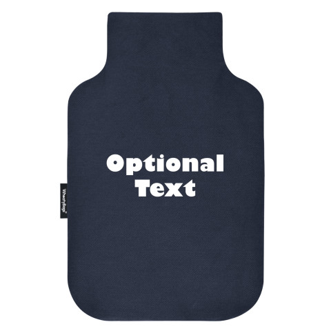Standard (2 Litre) Size - Navy Blue Cotton Fabric (Personalised with Text)