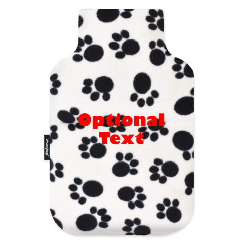 Standard (2 Litre) Size - Paws Print Fleece Fabric (Personalised with Text)