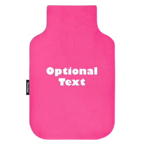 - Standard (2 Litre) - Bubblegum Pink Cotton Fabric and Removable Cover (Personalised with Text)