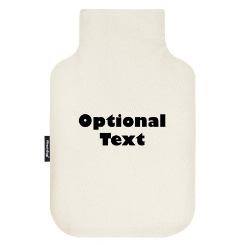 - Standard (2 Litre) - Natural Cotton Fabric and Removable Cover (Personalised with Text)
