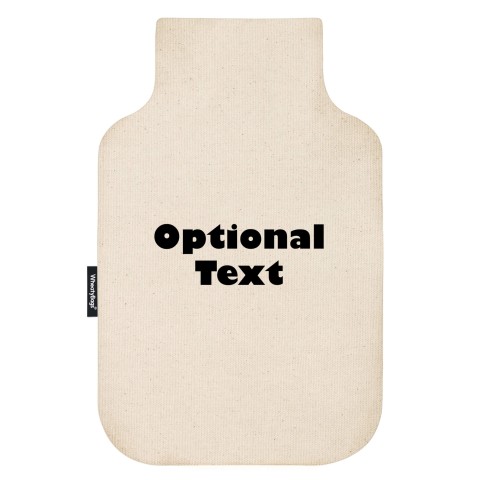 - Standard (2 Litre) - Natural Organic Cotton and Removable Cover (Personalised with Text)