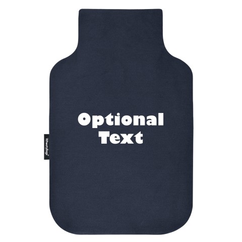 - Standard (2 Litre) - Navy Blue Cotton Fabric and Removable Cover (Personalised with Text)