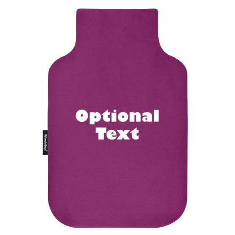 - Standard (2 Litre) - Purple Cotton Fabric and Removable Cover (Personalised with Text)