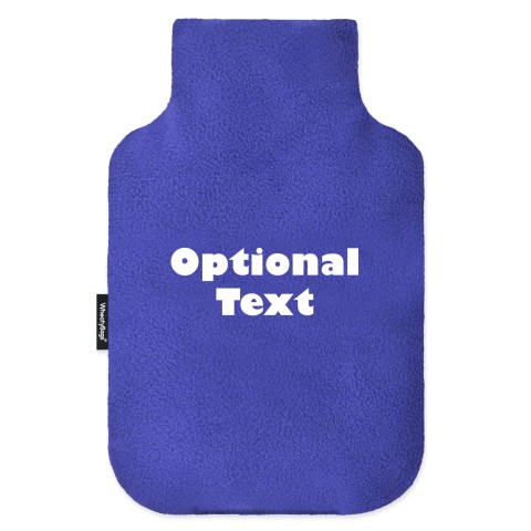 - Standard (2 Litre) - Royal Blue Fleece Fabric and Removable Cover (Personalised with Text)
