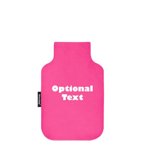 - Mini (750ml) and 'Pillow Case Style' Removable Cover - Bubblegum Pink Cotton Fabric (Personalised with Text)