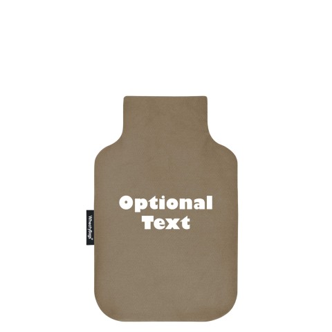 - Mini (750ml) and 'Pillow Case Style' Removable Cover - Mole Brown Luxury Cotton Fabric (Personalised with Text)