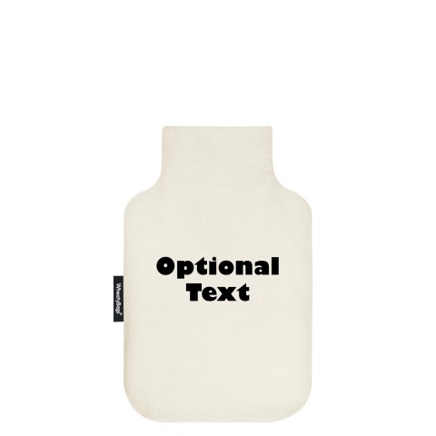 - Mini (750ml) and 'Pillow Case Style' Removable Cover - Natural Cotton Fabric (Personalised with Text)