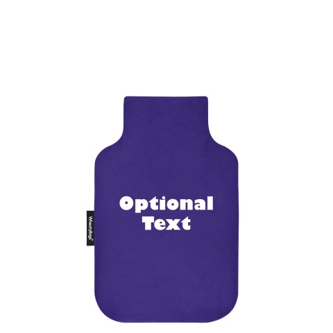 - Mini (750ml) and 'Pillow Case Style' Removable Cover - Royal Blue Cotton Fabric (Personalised with Text)