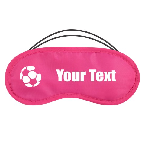 with Footy Theme - Fuchsia Pink Polyester (Personalised with Text)