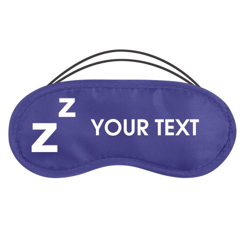with ZZZ design - Royal Blue Polyester (Personalised with Text)