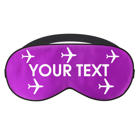 with Aeroplane Design - Purple (Personalised with Text)