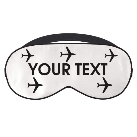 with Aeroplane Design - White (Personalised with Text)