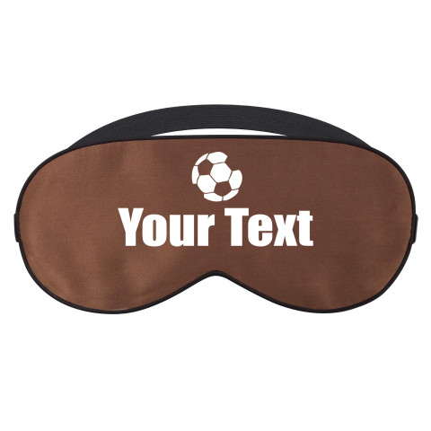 with Footy Theme - Brown (Personalised with Text)