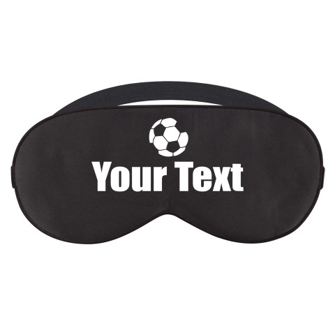 with Footy Theme - Black (Personalised with Text)
