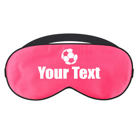 with Footy Theme - Fuchsia Pink (Personalised with Text)