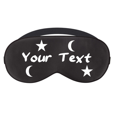 with Moon & Stars Theme - Black (Personalised with Text)