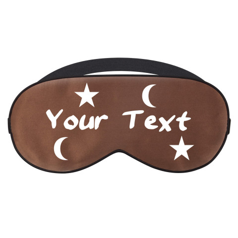 with Moon & Stars Theme - Brown (Personalised with Text)