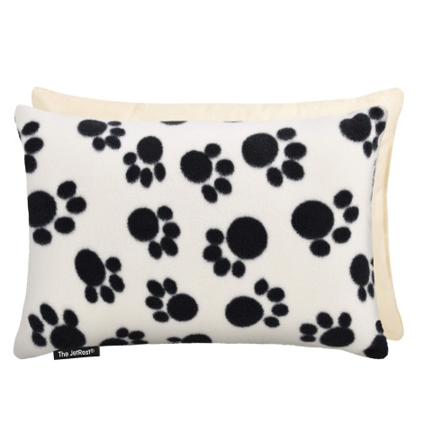(30cm x 20cm) - Paws Print Fleece Fabric and Removable Cover (Personalised with Text)