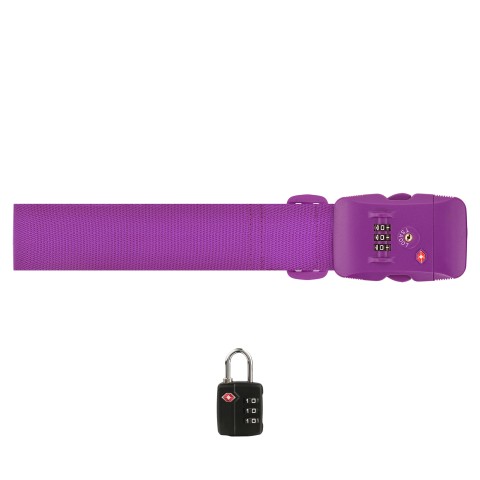 - Purple Strap - Black Padlock (with Personalised Text)