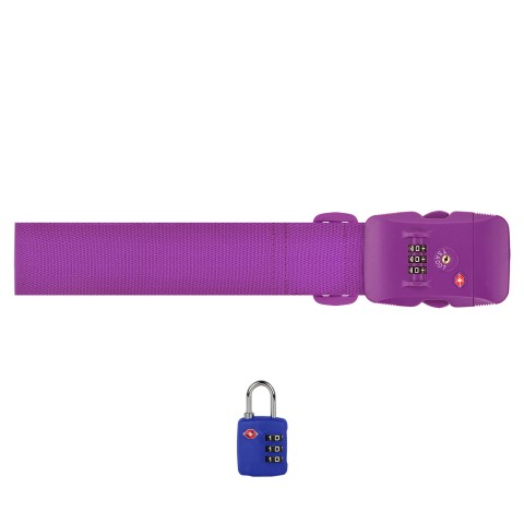 - Purple Strap - Blue Padlock (with Personalised Text)