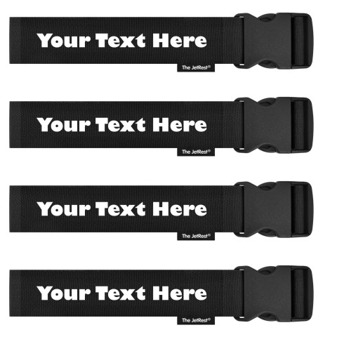 (Strap 250cm) - Black (Personalised with Text)