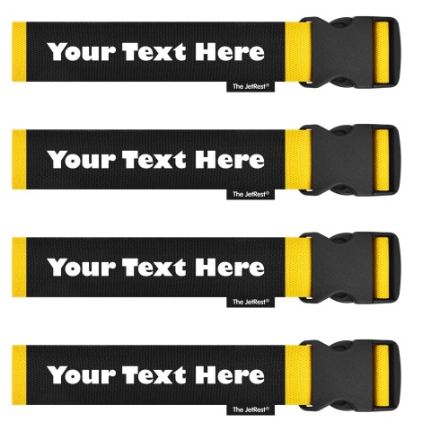 (Strap 250cm) - Yellow (Personalised with Text)