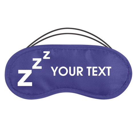 with ZZZ design - Royal Blue Polyester (Personalised with Text)