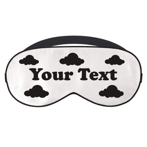 with Clouds Theme - White (Personalised with Text)