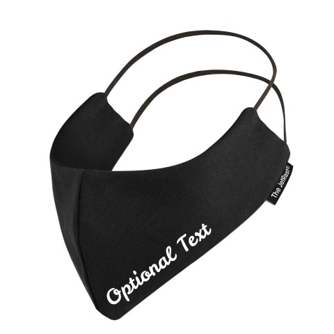(Regular) Black Cotton Fabric Round the Head Elastic (2 Layer Cotton Construction)