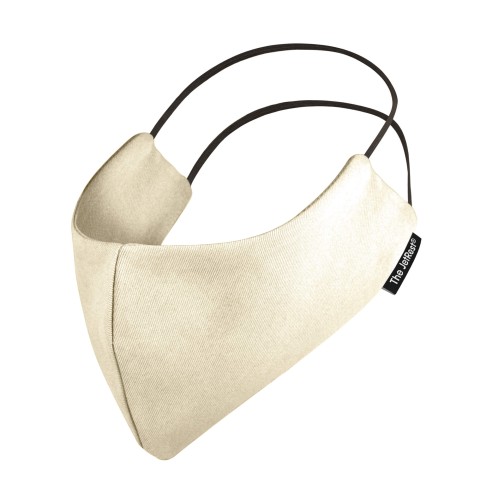 (Regular) - Natural Cotton Fabric Round the Head Elastic (Personalised with Text) (2 Layer Cotton Construction)
