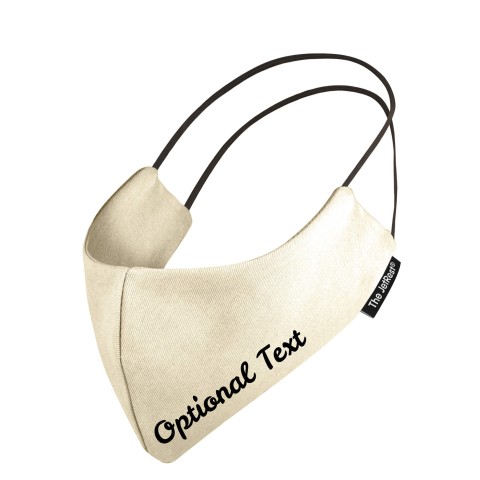 (Small) - Natural Cotton Fabric Round the Head Elastic (2 Layer Cotton Construction)