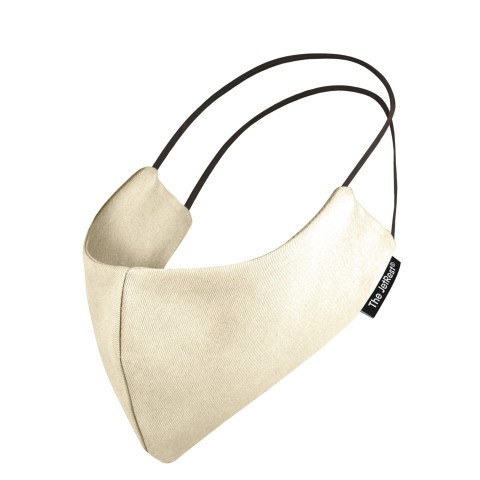 (Small) - Natural Cotton Fabric Round the Head Elastic (Personalised with Text) (2 Layer Cotton Construction)