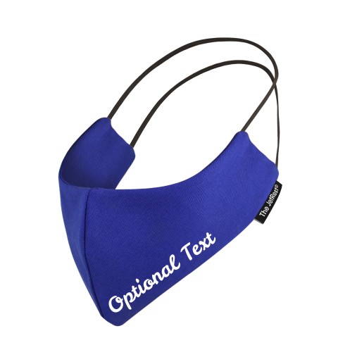 (Small) - Royal Blue Cotton Fabric Round the Head Elastic (2 Layer Cotton Construction)