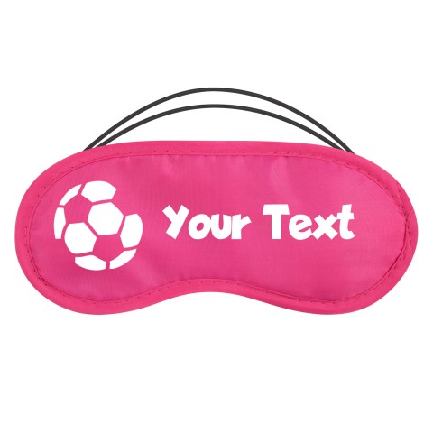 Football Theme - Fuchsia Pink Polyester (Personalised with Text)